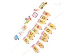 Conjunto De 2 Banners Decorativos Para Sala De Aula Com Desenho De