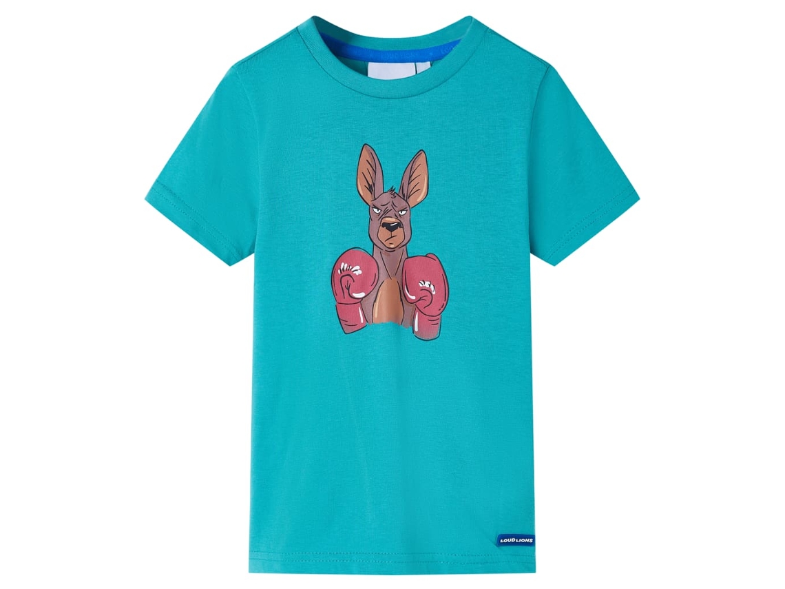 T-shirt Infantil Com Mangas Curtas Menta-escuro 128