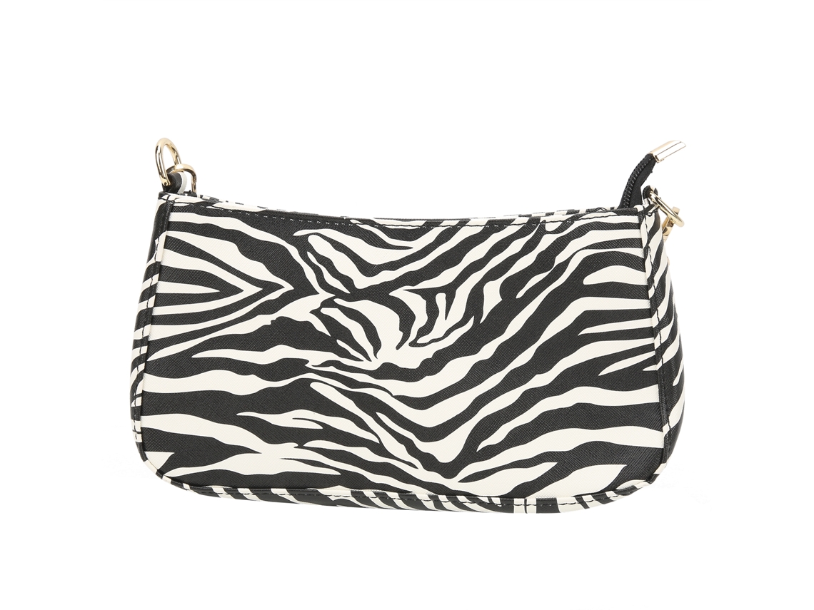 Bolsa de ombro feminina em couro sintético com alça removível, bolsa de grife.