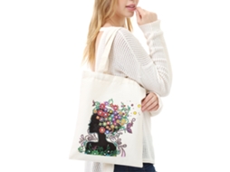 Bolsa Tote De Pintura De Diamantes Práctica Y Colorida Para Escuela, Picnic Y Viajes Regalo Bb024