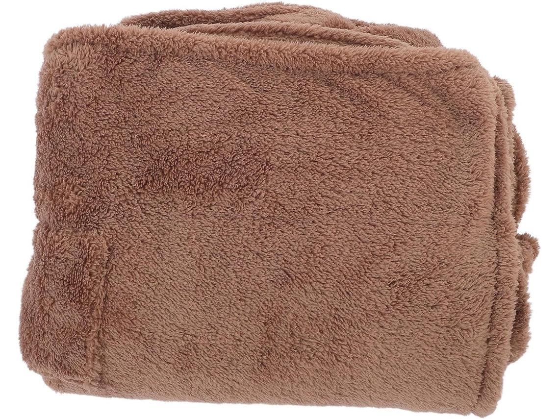 Capa De Inverno Feminina Nuobesty Com Capuz De Lã Dupla Face Na Cor Camelo, Poncho Felpudo Com