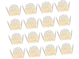 100 Unidades De Forminhas De Chocolate Vazadas Com Borda Em Formato De Rosa, Em Papel Antiaderente, Gokoco