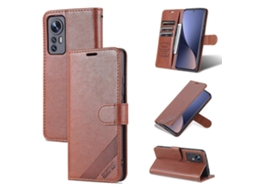Capa De Celular Tipo Flip Com Textura De Pele De Carneiro Azns Para Xiaomi 12 5g (preta)