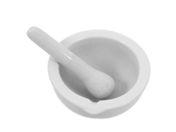 Pilão E Almofariz De Cerâmica Maciça Com Design Ergonômico Para Temperar.