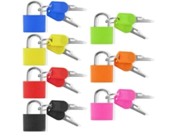 Conjunto De 7 Cadeados Para Bagagem, Segurança Portátil Para Mala, Mochila E Armário Em Deslocações