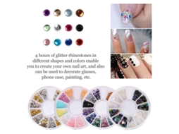 2026altiro-kit De Ferramentas De Arte De Unhas: Lápis De Pintura, Pincel, Puntinhas Duplas, Pedras Brilhantes, Polidor E Foil Dourado