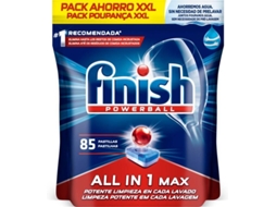Pastilhas para Máquina de Lavar Loiça FINISH Powerball All in 1 Max (85 Pastilhas)