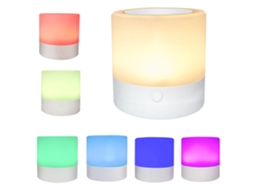 2026 lâmpada de Noite Led Recarregável com 7 Cores Ajustáveis para Mesa, Cama e Enfermaria