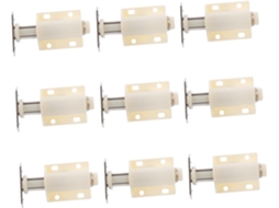 Conjunto De 10 Peças Magnéticas Brancas Trava Para Porta Comário Com