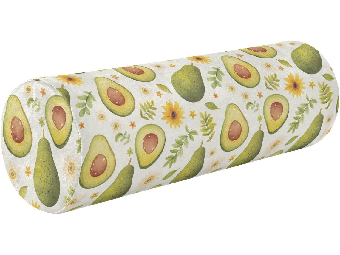 Almofada Cilíndrica Divertida Fácil de Limpar Ideal para Viagens, Casa e Escritório
