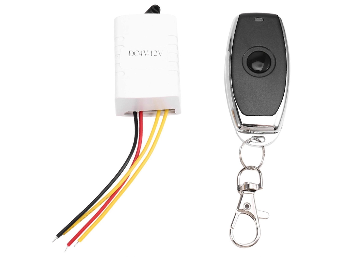 Controle Remoto Sem Fio Dc4v-12v Com Relé, Receptor E Transmissor De Um Toque.