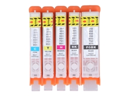 Cartucho de Tinta para Pixma Ip7250 Mg6350 Mg5450 Mx925 Mx725 Mg6450 Mg5550 Ix6850 5pcs S/MARCA