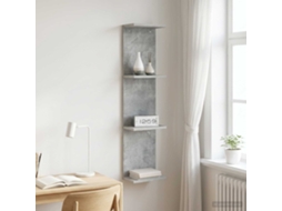 Vidaxl Prateleira De Parede Cinzento Cimento 25 X 15 X 100 Cm