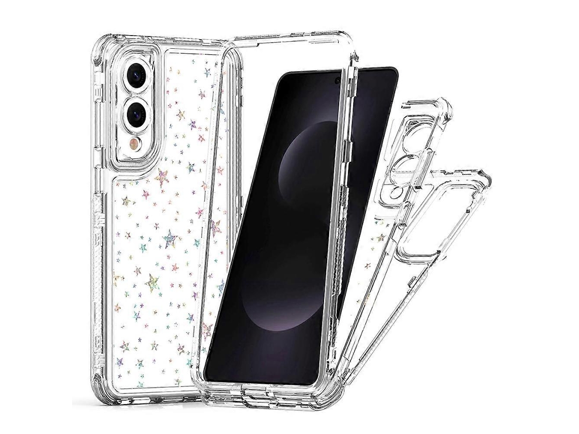 Capa De Acrílico Tpu Transparente Para Samsung Galaxy S25 Edge Com Estrelas De Cinema Impressas A Laser