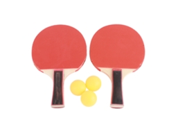 Kit De Raquetes De Tênis De Mesa Com Bolas Abs Portátil Em Mogno Para Profissionais
