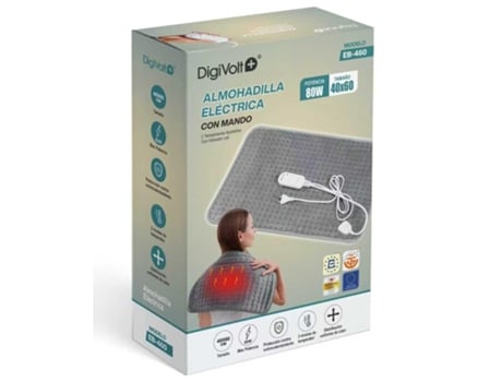 Cobertor Elétrico Digivolt Eb 450 Uuzeit Shop (80w 40x60cm 2 Níveis De Temperatura)