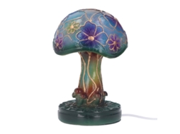 Lâmpada de Mesa Cogumelo Resina Pintada à Mão Estilo Boêmio | S/MARCA