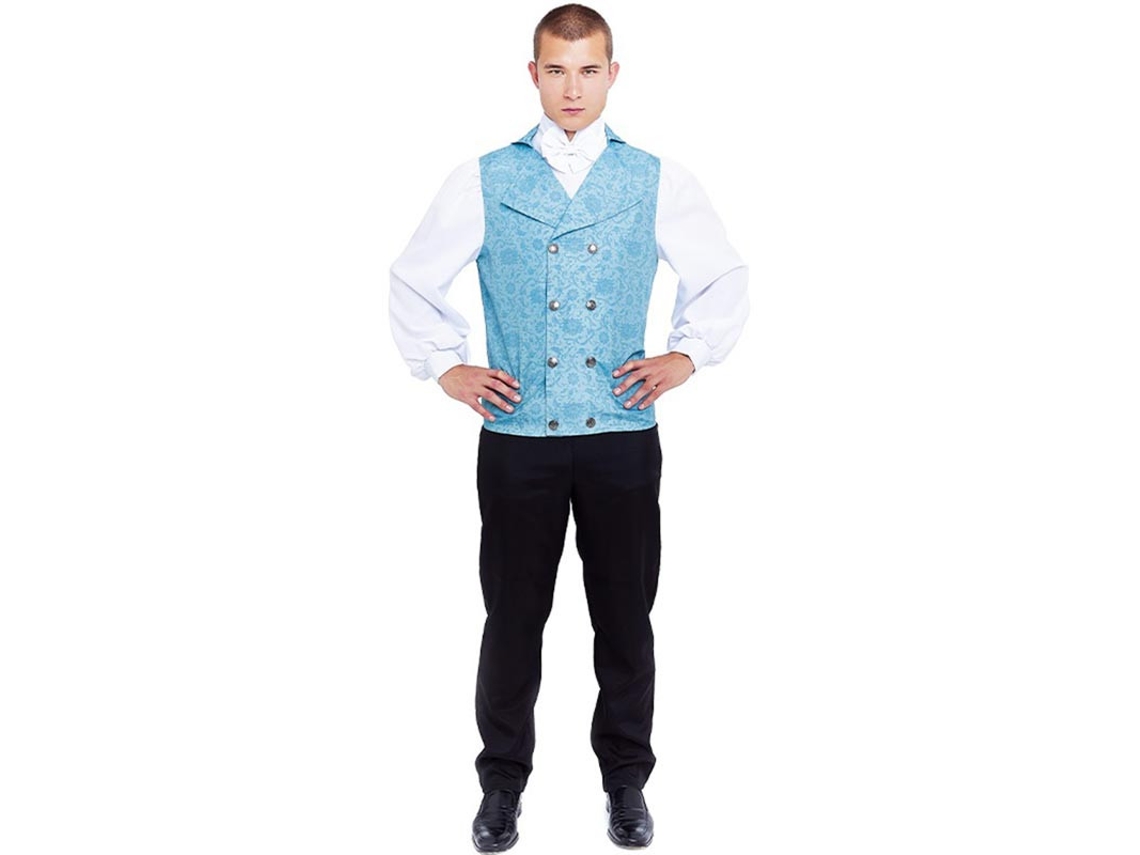 Fato de senhor inglês elegante azul para homem