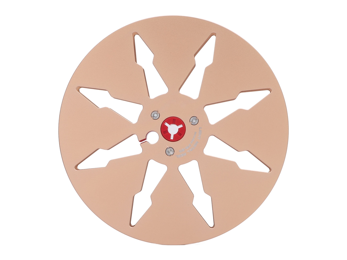 Bobina Vazia De Fita 7 Polegadas Para Gravador Open Reel Revox Studer 1 Unidade Dourada
