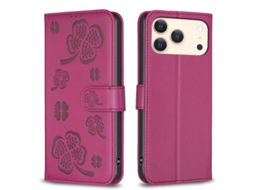 Capa Para Iphone 17 Pro Max Com Estampa Floral Rosa