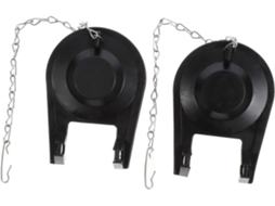 Válvulas De Descarga Economizadoras Água Para Vaso Sanitário,pacote Com 2 Unidades,pvc Preto,