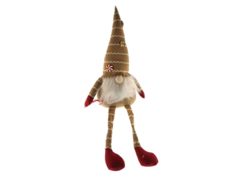 Decoração de Natal com um longo gnomo de Natal e chapéu, design nórdico original Wellhome