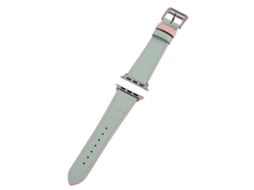 Pulseira de Couro Genuíno Vintage para Iwatch com Fivela de Metal EOOCOO
