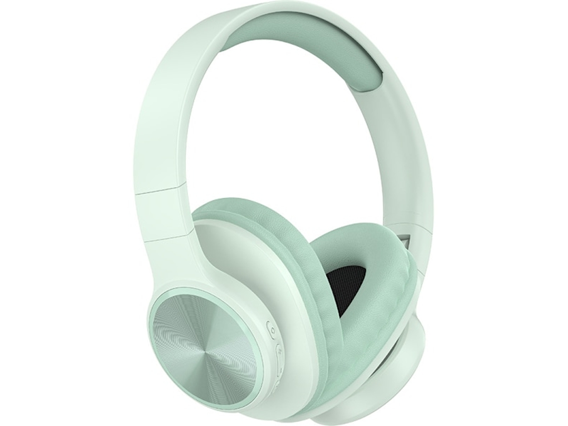 Fones De Ouvido Sem Fio Bluetooth 5.3 Intra Auriculares, Com Cancelamento De Ruído Hifi E Microfone Embutido, Dobráveis ​​e Na Cor Verde. Brilvibera