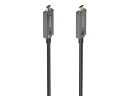 Cabo Ub 3.1 Tipo C Aien Aoc A157 0883 Ub Tipo C Macho Ub Tipo C Macho Hata 60w 10gbp 15m Negro Aisens