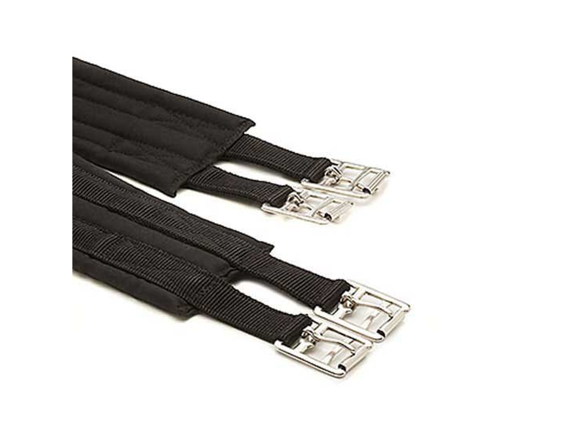 Direto Cilha Sem Elásticos Nylon Preto 110 Cmhispano Hipica