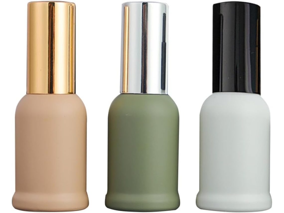 Nuobesty De 3 Frascos De Vidro Com Spray, 10ml, Cores Suaves, Frascos Portáteis Vazios