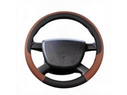 Capa Universal para Volante de Carro HENTEN HOME para Diâmetro de 38 Cm Material de Couro Respirável (marrom)