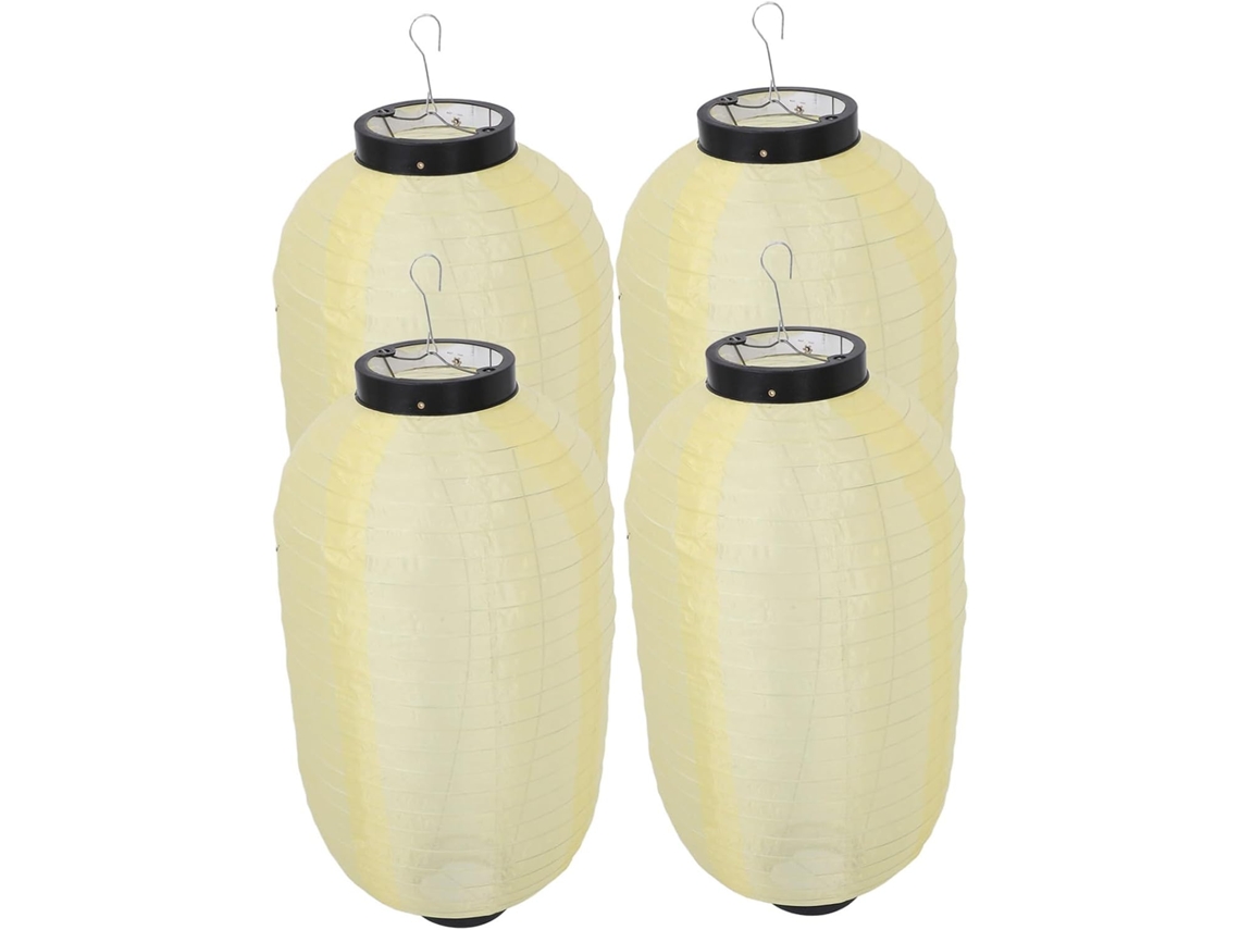 De 4 Lanternas Tradicionais Japonesas, Dobráveis, À Prova Dágua, Com Iluminação Suave Para Decoração Interna E Gokoco