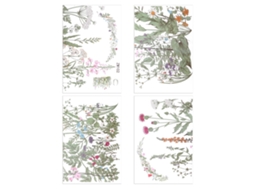 Adesivo De Parede Floral Autoadesivo Laxiscreed Para Decorações Naturais E Elegantes