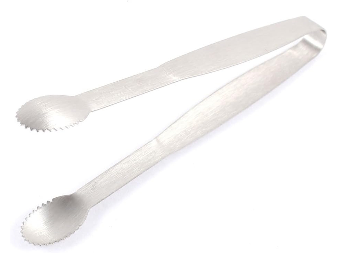 Pinça Para Churrasco, Pinça De Cozinha Em Aço Inoxidável Com Cabeça Serrilhada, Pinça Para Alimentos De 15cm