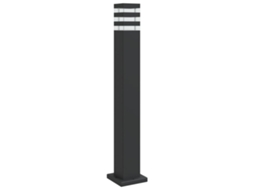 Candeeiro de pé para exterior VIDAXL Preto Alumínio (80 cm)