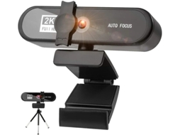 Webcam Hd 2k Web Câmera de Pc Usb Webcam Com Microfone Tampa De Privacidade Laptop Desktop Streaming de Vídeo Câmera De Computador Com Tripé Yizhood