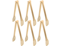 Conjunto De 6 Pinças Para Churrasco Em Aço Inoxidável Com Cabo Antiderrapante E Próprias Lava Louças, Ideais Para