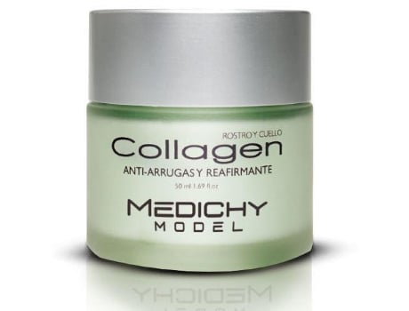 Modelo antirrugas de colágeno Medichy e assinatura ou rosto e peixe 50ml