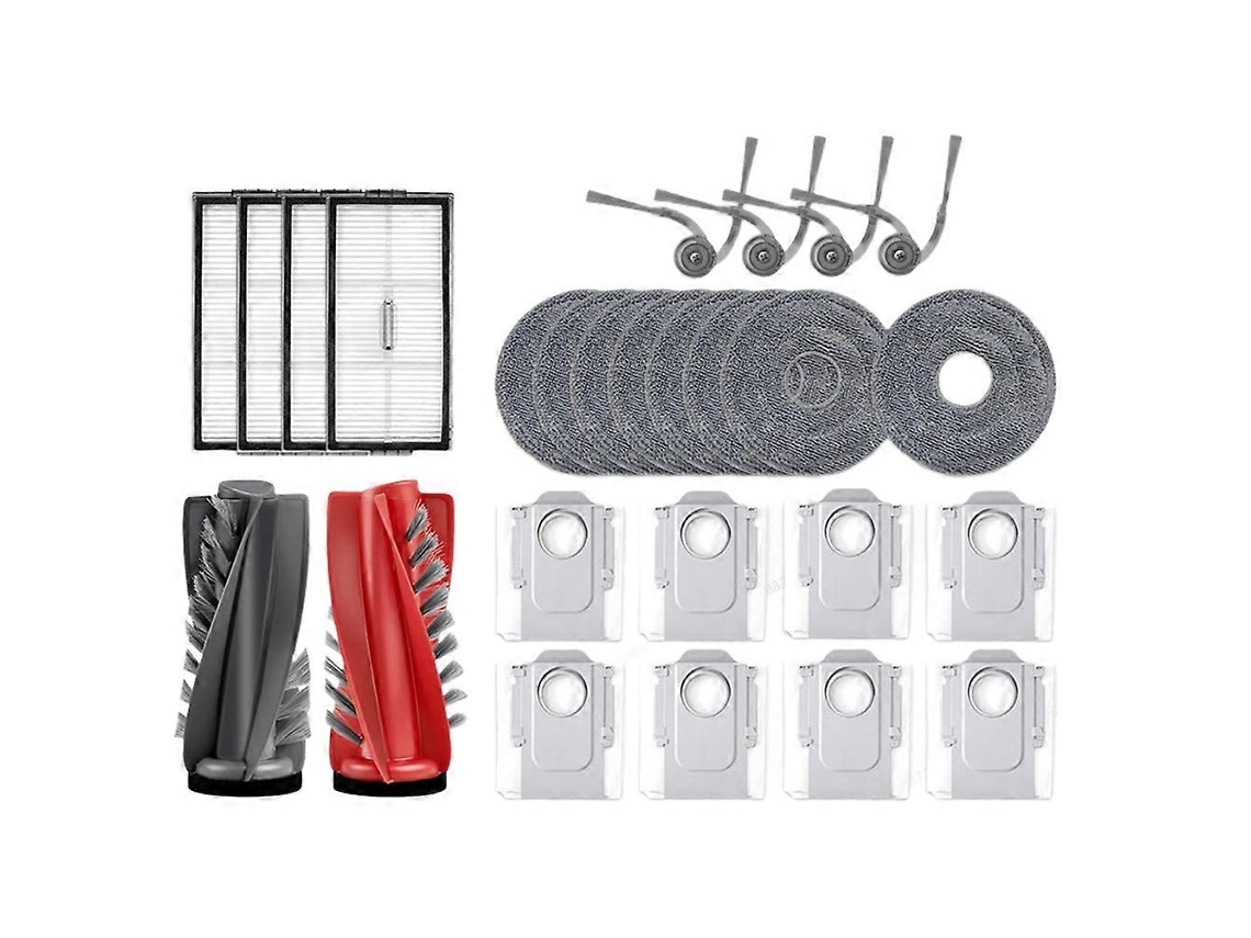 Peças De Reposição Para Aspirador Robô Roborock Saros 10r / G20s Ultra: Escova Lateral Principal, Filtro Hepa, Pano De Limpeza, Saco De Pó.