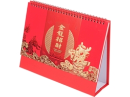 Calendário De Mesa Estilo Chinês, Independente, Pequeno Para Anotações