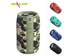 Altifalante Bluetooth portátil Zealot S32 TWS resistente à água IPX5, Hi-Fi 3D, compatível com cartão TF, FM S/MARCA