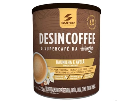 Desincoffe Suplemento Alimentar em Pó para Café Sabor Baunilha e Avelã
