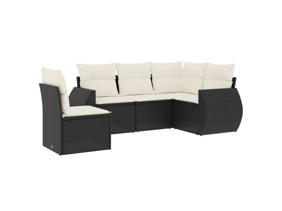 Garden Sofa Set, Garden Sofa Sets Vidaxl Preto Rattan / Vime (n/a)