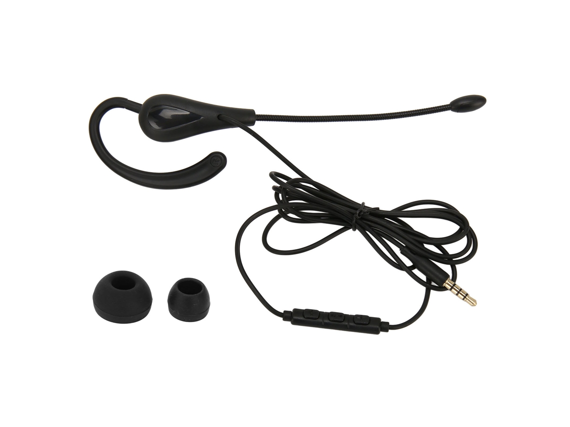 Auriculares mono com microfone, cancelamento de ruído, leves para centros de chamadas e escritórios, 3,5 mm | S/MARCA