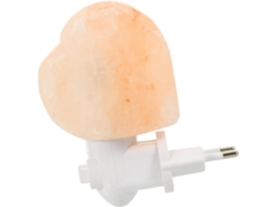 Lâmpada Noturna Decorativa em Formato de Coração Feita de Pedra de Sal Amarela, Ideal para Criar um Ambiente Aconchegante. SFUSHOS