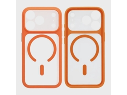 Capa Para Iphone 17 Pro Com Magsafe E Proteção Para A Câmera Na Cor Laranja.