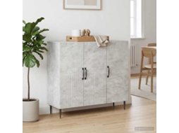 Vidaxl Buffet Cinzento Cimento 89 X 34,5 X 80 Cm Derivados De Madeira