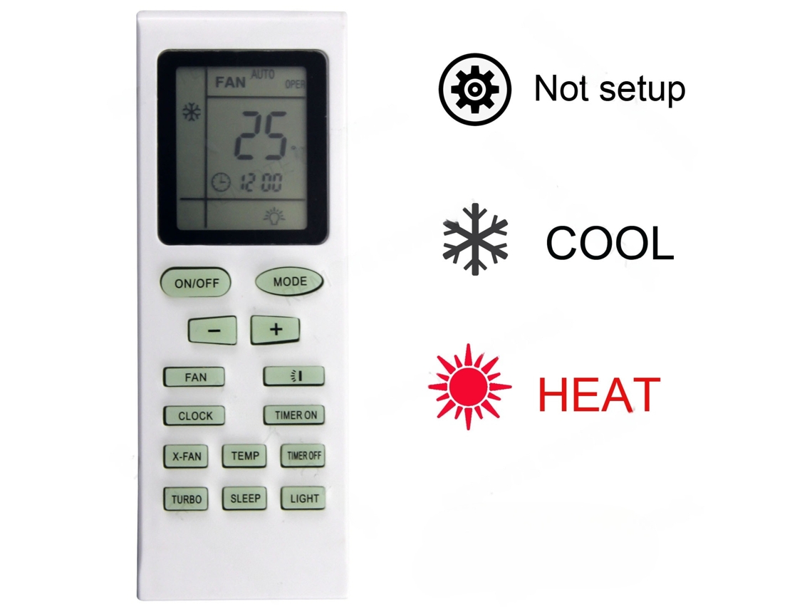 Controle Remoto de Ar Condicionado HENTEN HOME para Gree Yb1fa