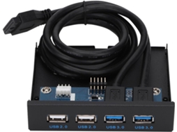 Painel Frontal De Expansão Com 2 Portas Usb 3.0 + 2.0 Para